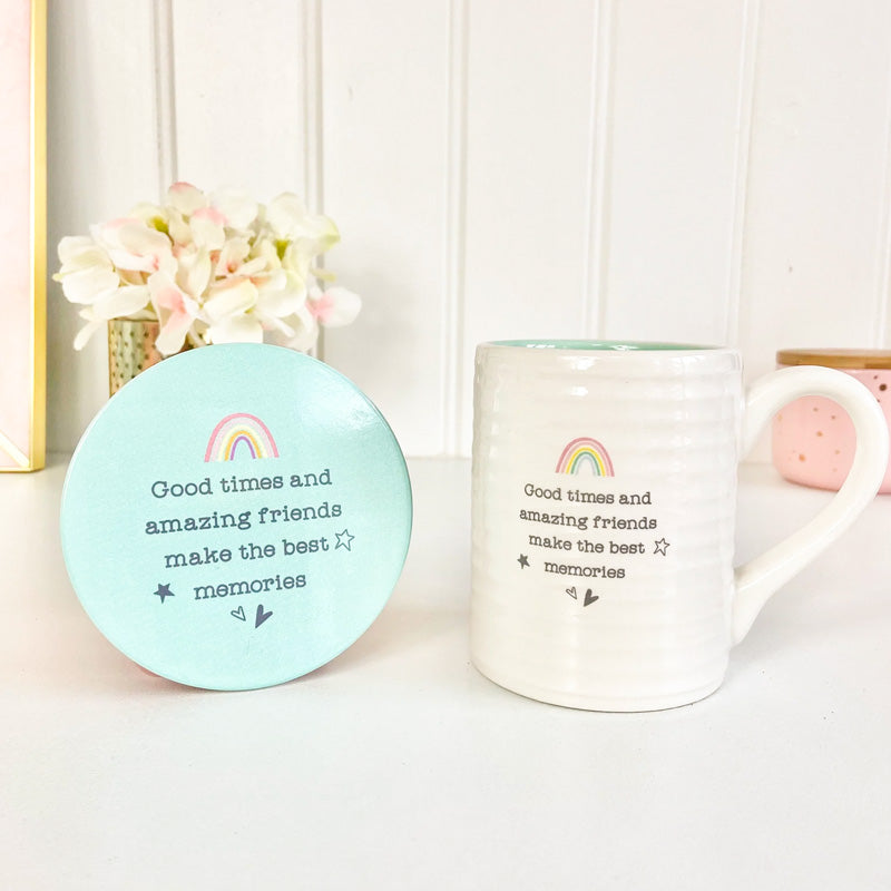 Love Life Mug Coaster Set Amazing Friends