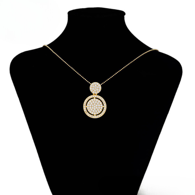 Golden Luna Halo Necklace