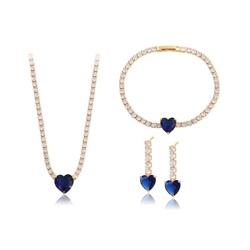 Amore Necklace, Bracelet & Earrings Set