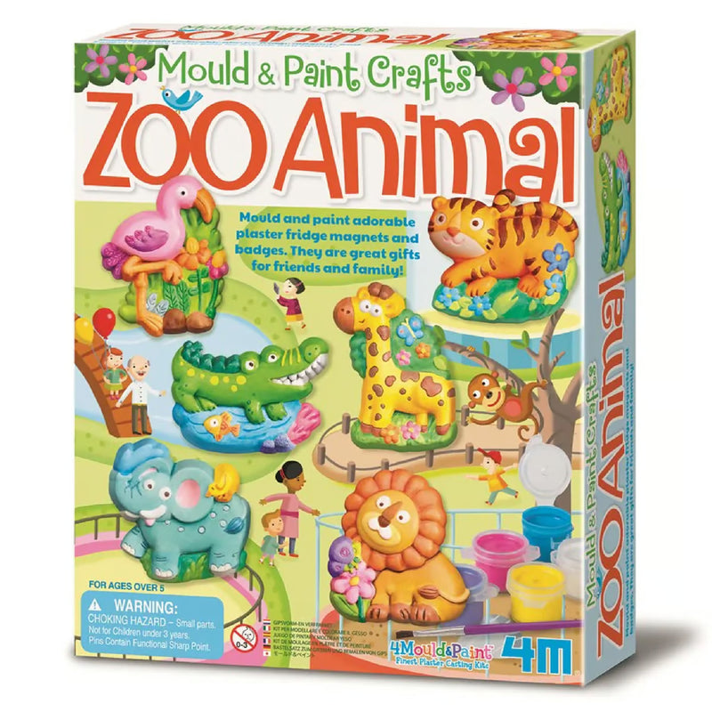 Zoo Animals; Mould And Paint Kit.