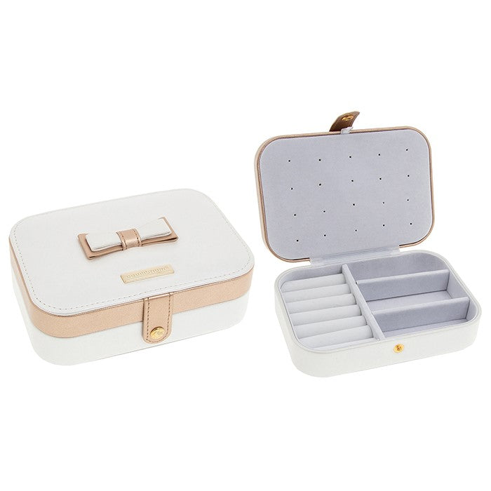 EQ Rectangle Jewel Box White/Rose Gold