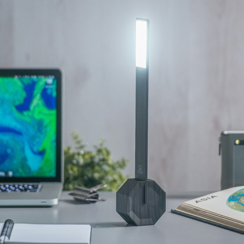 Gingko Octagon One Portable Desk Light - Black