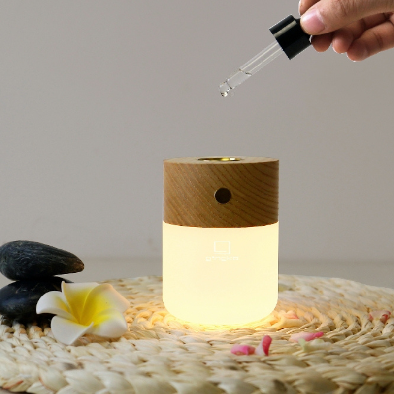 Gingko Smart Diffuser Lamp - White Ash