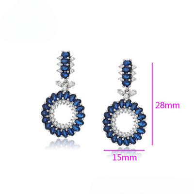 Gianna Platinum Plated Earrings