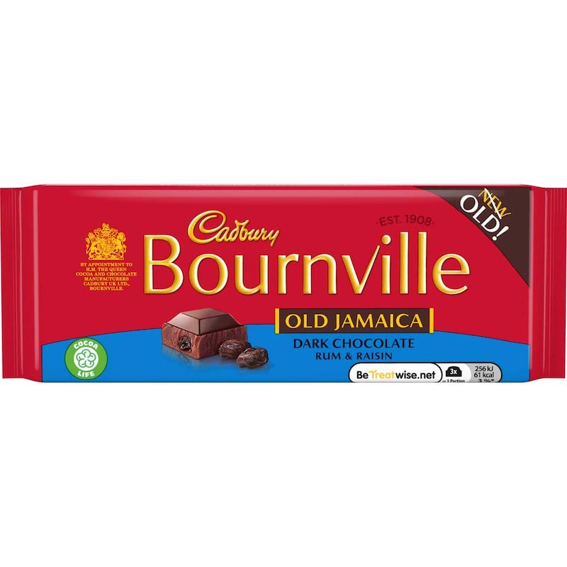 Cadbury Bournville Old Jamaica Dark Chocolate Bar 100g