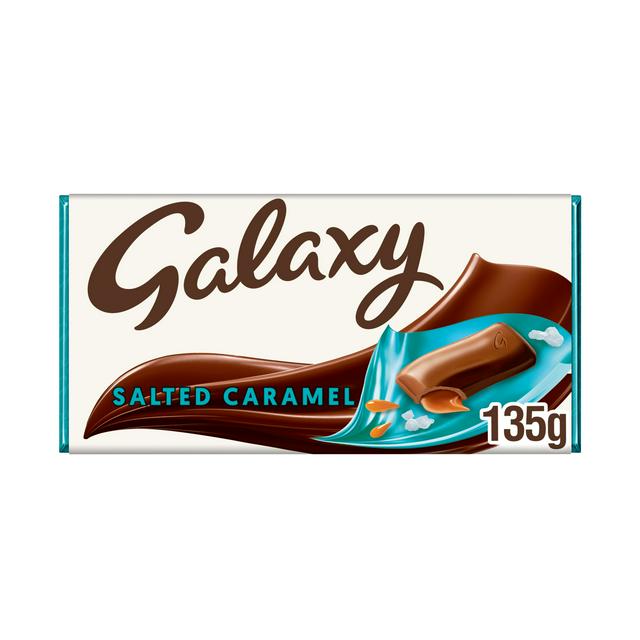 Galaxy Salted Caramel & Milk Chocolate Block Bar 135g