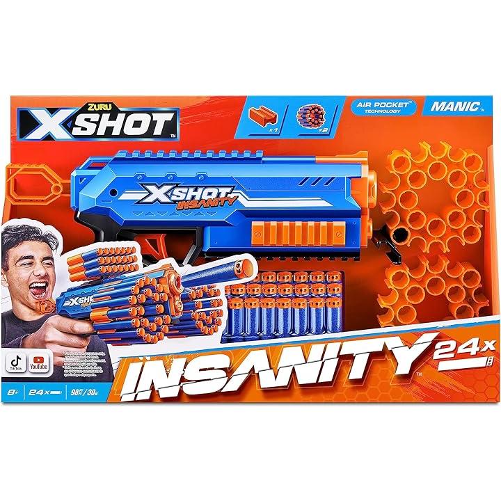 X-Shot Insanity Manic Blaster by Zuru