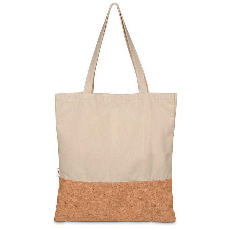 Personalised Cork & Cotton Shopper Bag - Natural