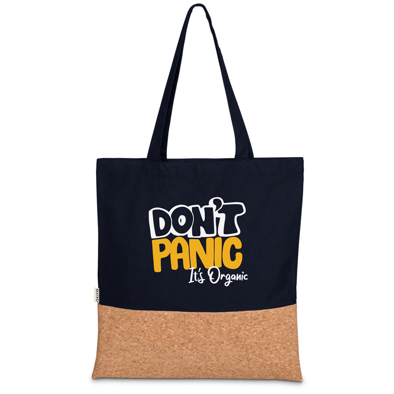 Personalised Cork & Cotton Shopper Bag-Dont panic its Organic