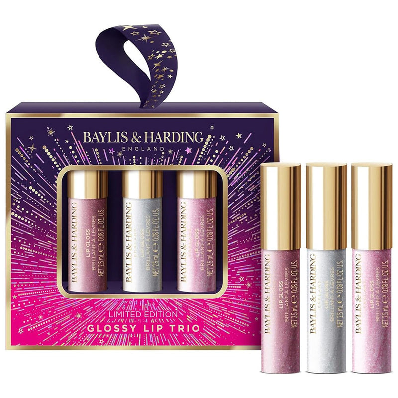 Gloss Baylis & Harding Glossy Lip Trio Set 2.5ml Gift Box Blue