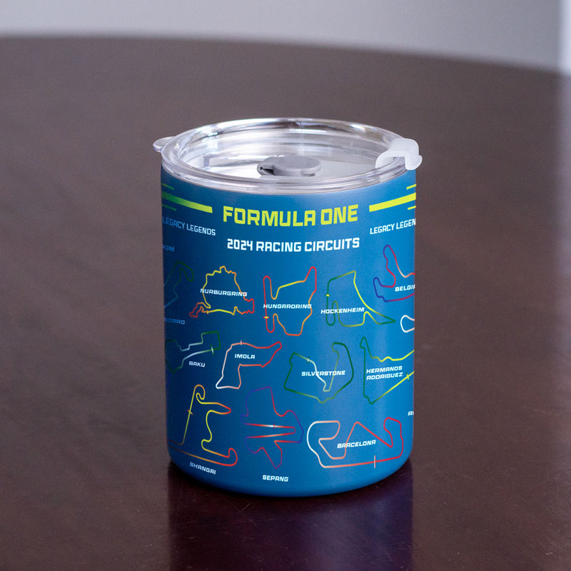 Formula 1 Tracks Straw Tumbler