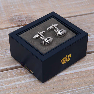 Pair of Rugby Ball Cufflinks – Gift Boxed