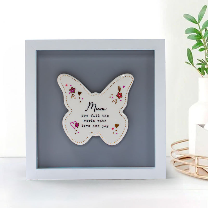 Heartfelt Art Butterfly Mum Plaque