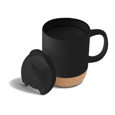 Lucca Ceramic Mug with Cork and Lid - 330ml