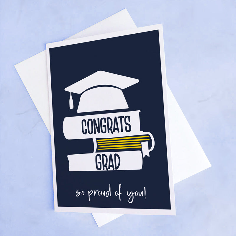 Graduation Card - Congrats, So Proud Of You! – Purpink Gifts Ltd