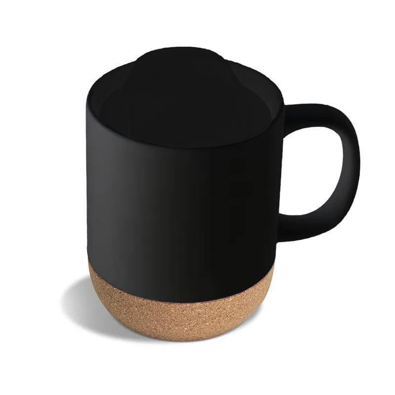 Lucca Ceramic Mug with Cork and Lid - 330ml