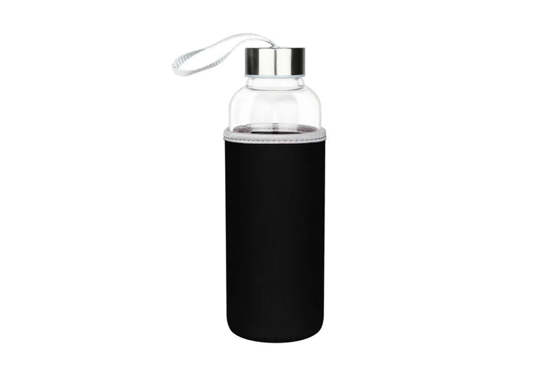 Glass Water Bottle With Pouch 550ml