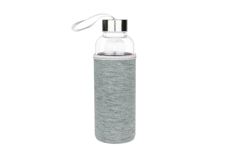 Glass Water Bottle With Pouch 550ml