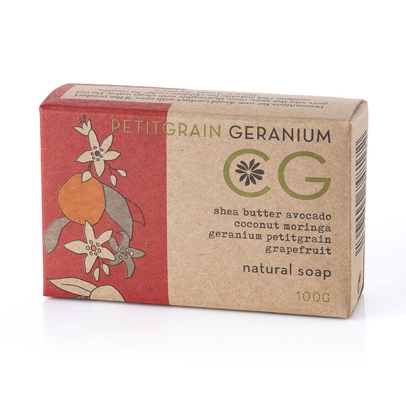 Petitgrain & Geranium Bath Soap, 100g