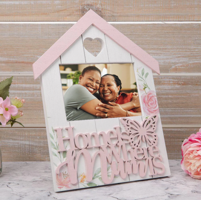 Sophia Photo Frame Home is Where Mom Is