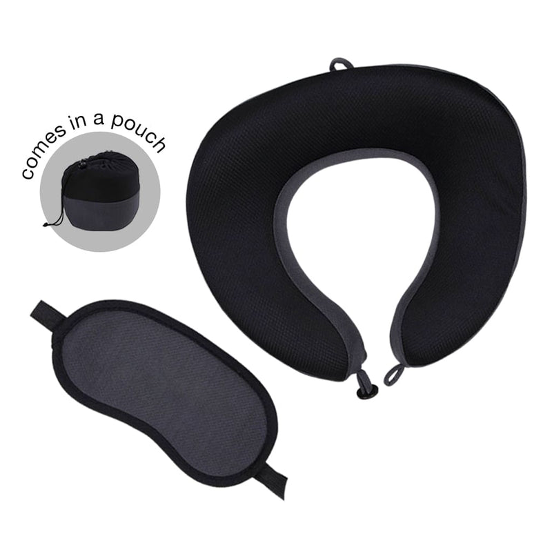 Santhome Travel Set (Pillow and Eyemask in Pouch)