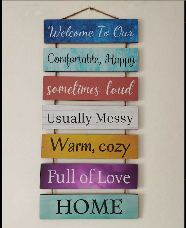 Welcome To Our Home Wall Hanging Plaque