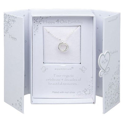 Equilibrium Necklace – Four Rings (40 Years)