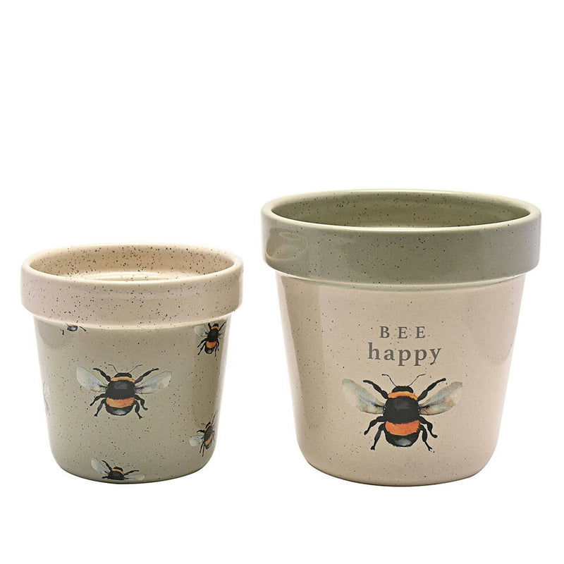 Country Living Set of 2 Planters – Bees