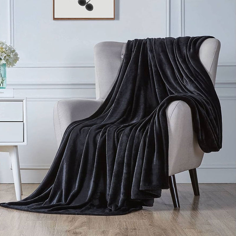 Black Fleece Blanket - 150x200 cm