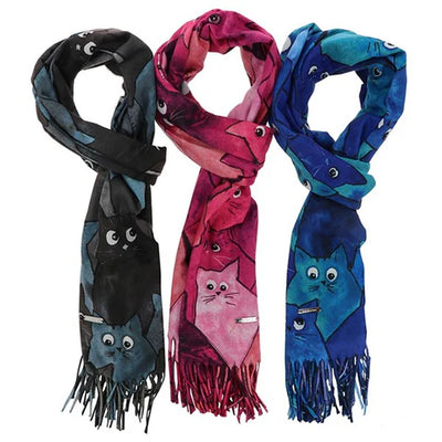 Quirky Cats Soft Feel Scarf