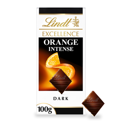 Lindt Excellence Dark Orange Chocolate Bar 100g