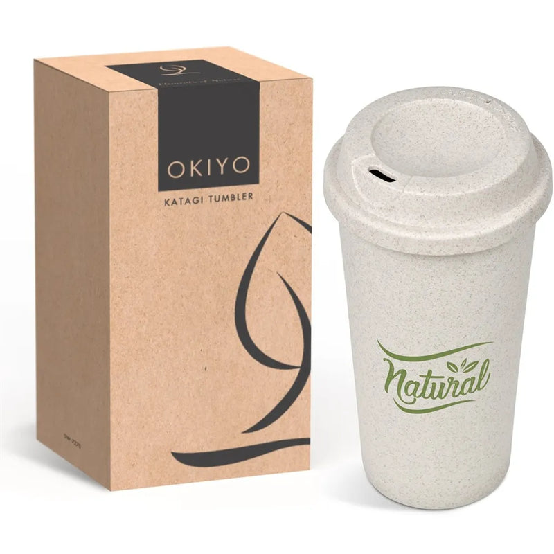 Okiyo Katagi Wheat Straw Tumbler - Natural