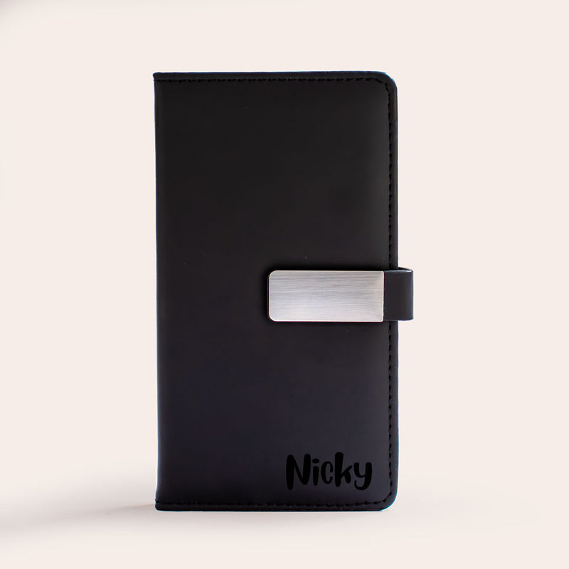 Leather Executive A6 Black Notebook