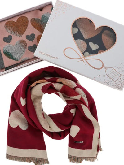 Pretty Hearts Boxed Scarf