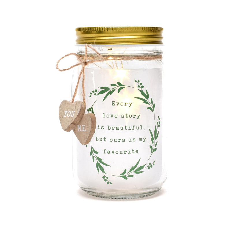 Love Story Light Up Jar - "My Favourite"