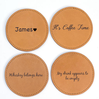 Personalised Genuine Leather Coasters (Copy)