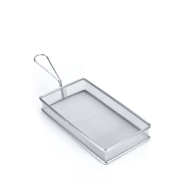 Rectangle Stainless Steel Low Boy Fry & Appetizer Basket