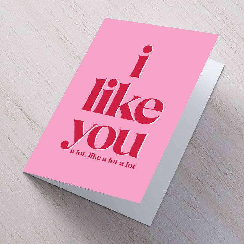 I Like You A6 Card Purpink Ts Ltd 5418