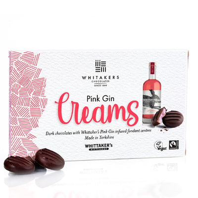 Dark Chocolate Pink Gin Fondant Creams by Whitakers - 150g