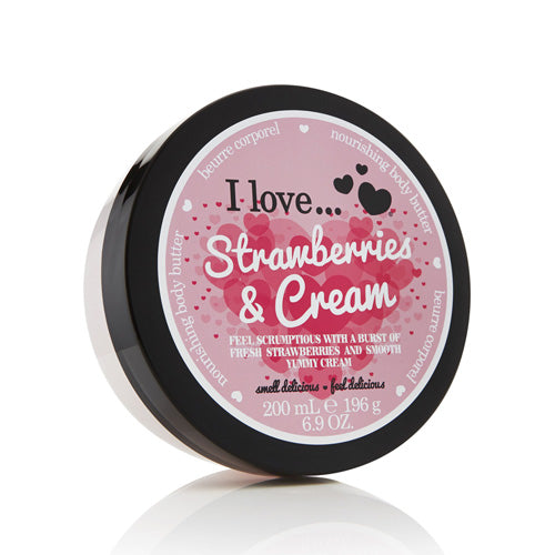 I LOVE Strawberries & Cream Body Butter, 200 ml