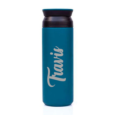 Blue Personalised Stylish Travel Vacuum Tumbler - 500Ml