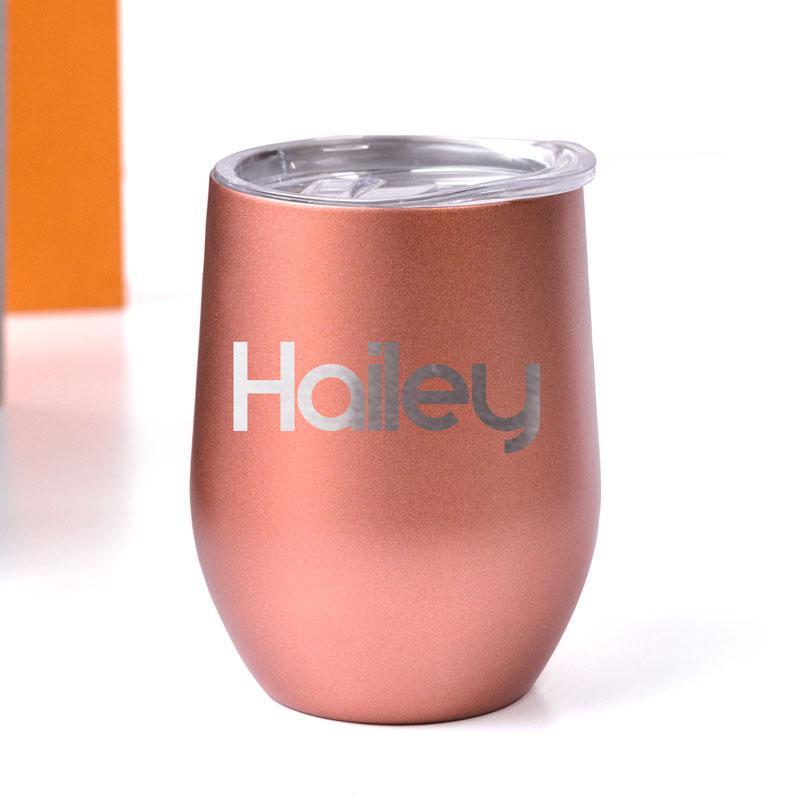 Personalised Hydro Bottle & Champagne Flutes Set- Rose Gold